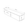 Hanah Home Francy 135 Soporte de TV Roble zafiro y blanco
